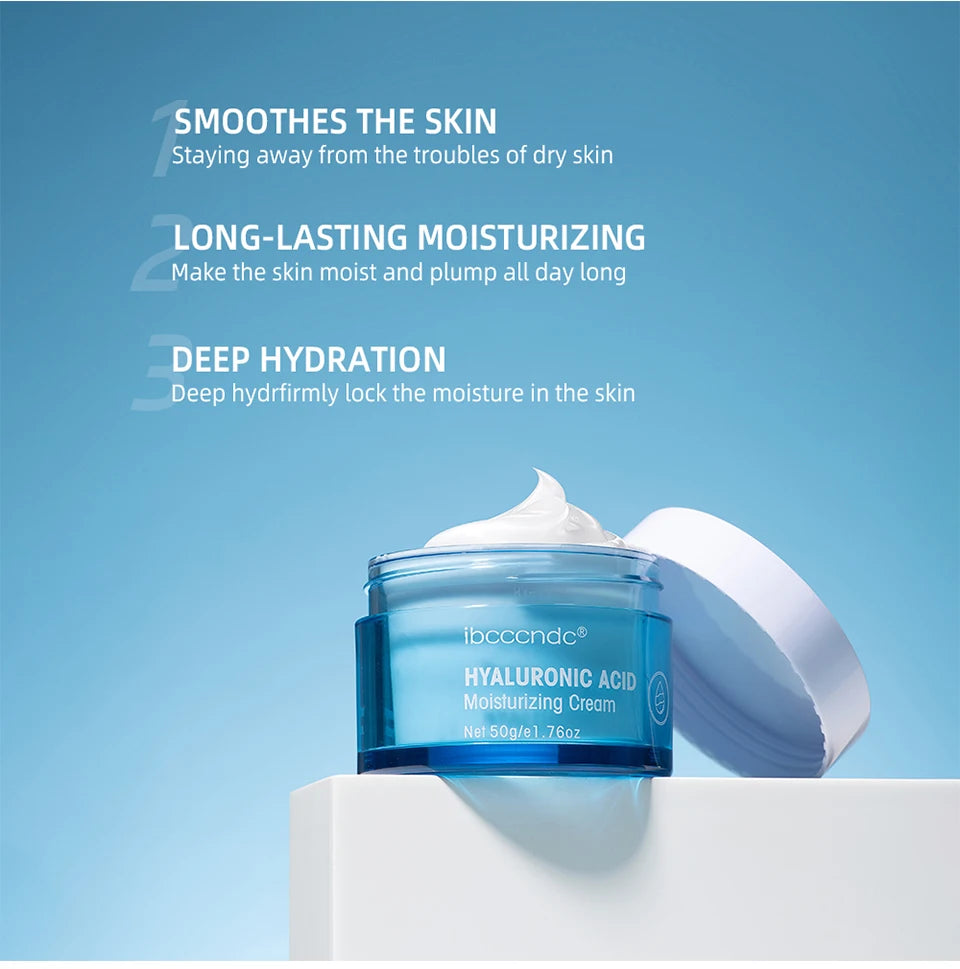 Crème en gel à l'acide hyaluronique Hydratant pour le visage hydratant pour hydrater et lisser la peau extra-sèche Nourrir améliorer le grains de peau