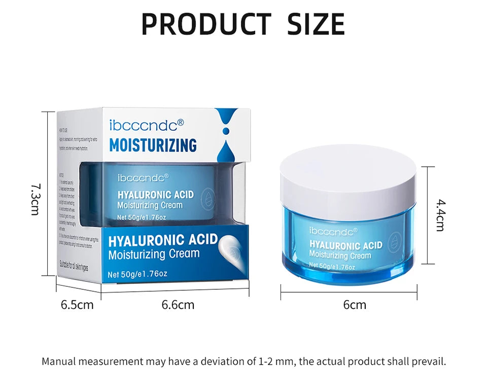 Crème en gel à l'acide hyaluronique Hydratant pour le visage hydratant pour hydrater et lisser la peau extra-sèche Nourrir améliorer le grains de peau
