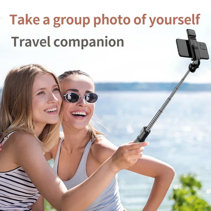 Nouveau trépied selfie sans fil 3 en 1 avec lumière de remplissage Obturateur Bluetooth Télécommande Monopode pliable portable pour téléphone intelligent