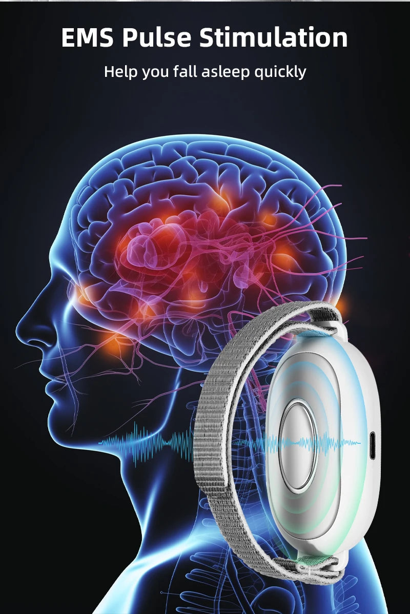 Ce dispositif de sommeil intelligent, techniques de neurologie, il soulage l'insomnie.