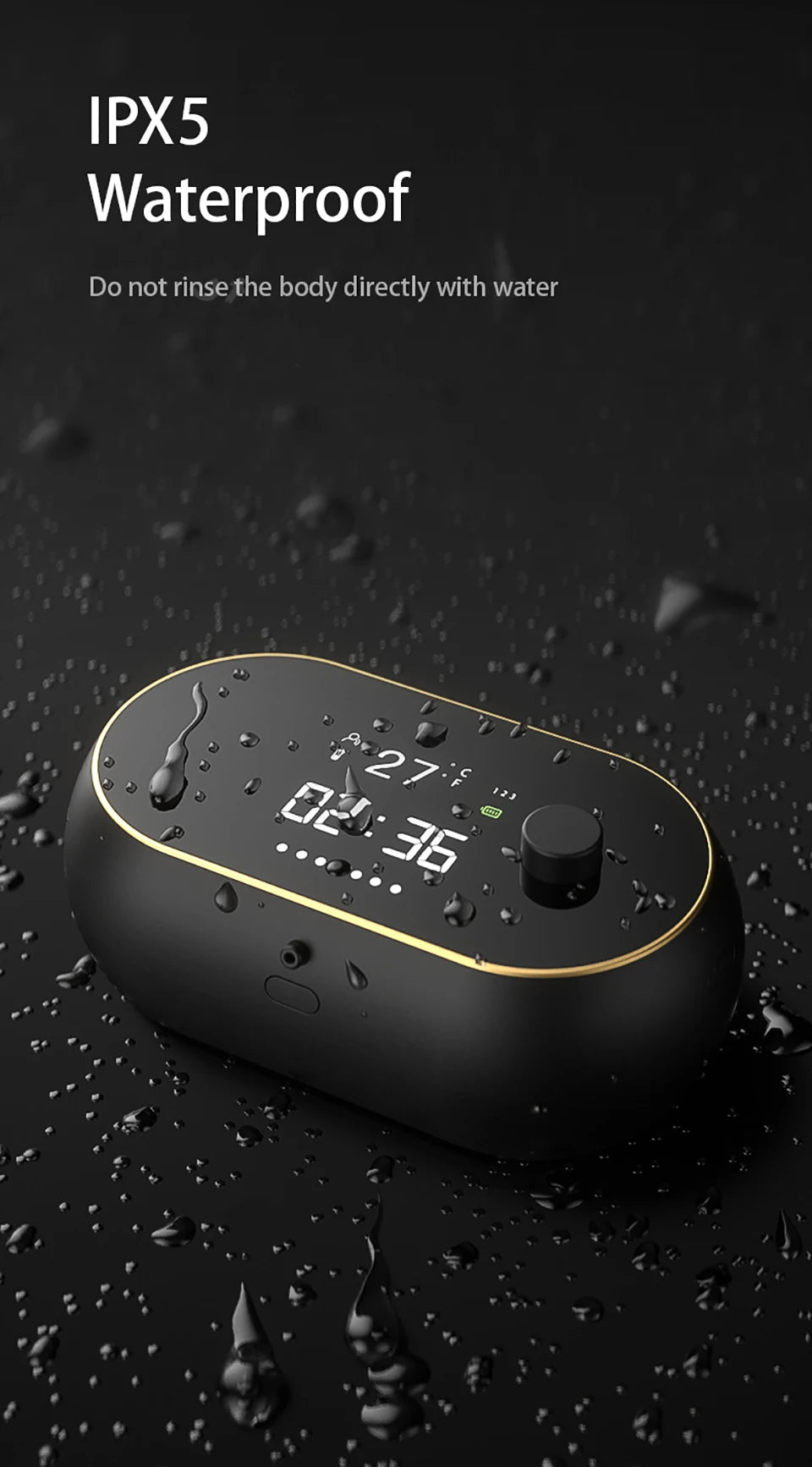 Distributeur automatique de savon en mousse sans contact Affichage de la température de l’heure Charge USB Distributeur de savon liquide à induction automatique étanche
