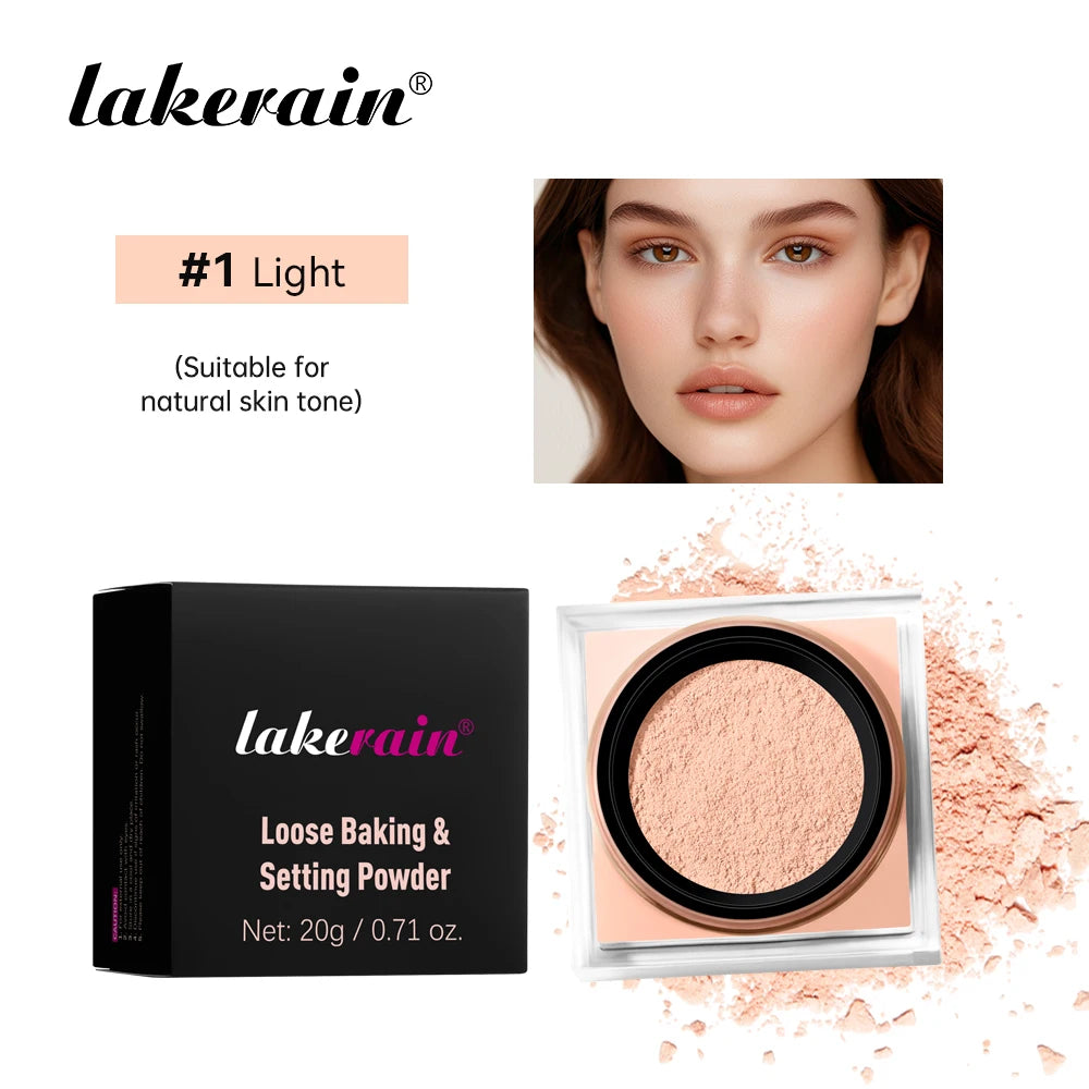 poudre de fixation en Contrôle de longue durée Visage naturel mat Imperméable BrighTening Poudre en vrac Maquillage Cosmétiques