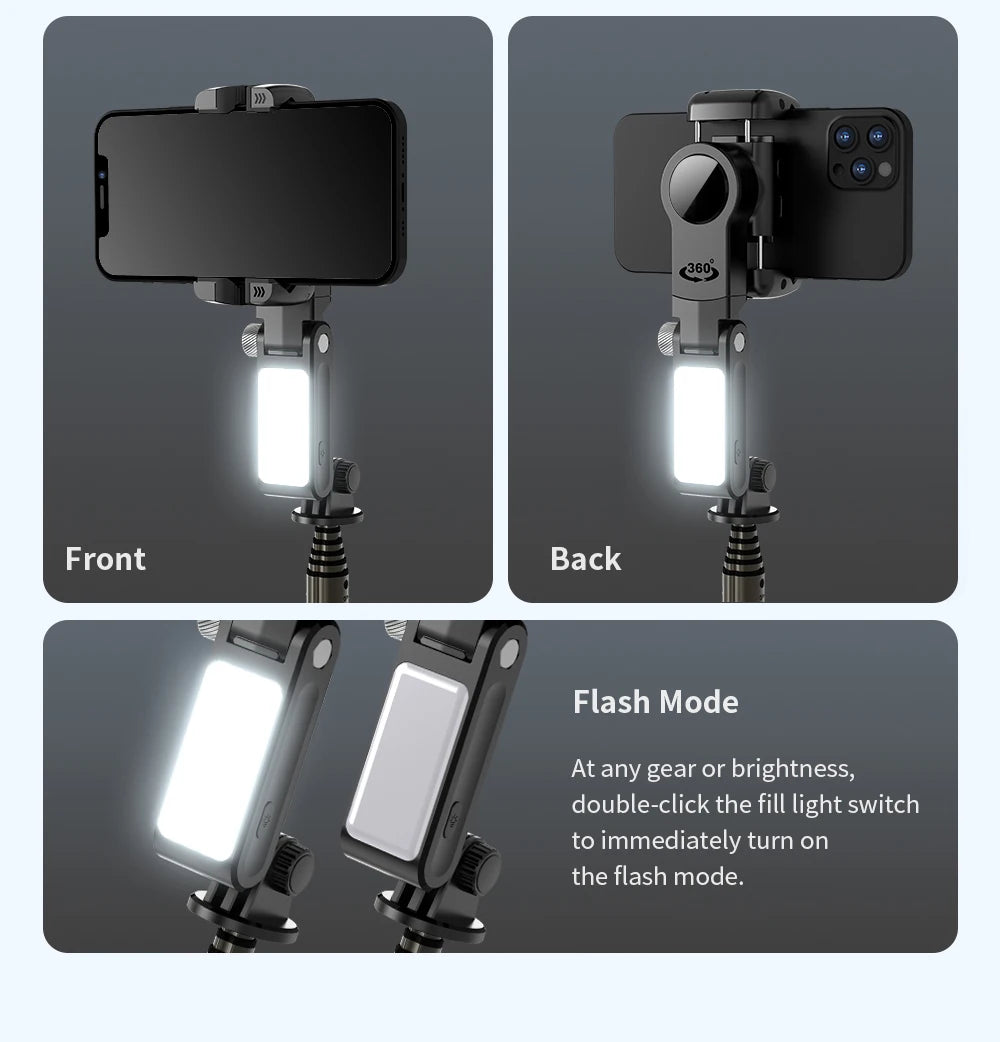 Selfie Stick Téléphone Cardan Stabilisateur Pour iPhone Android Action Caméra Trépied Téléphone Portable Cellule Mobile Smartphone Poignée Poignée Vidéo