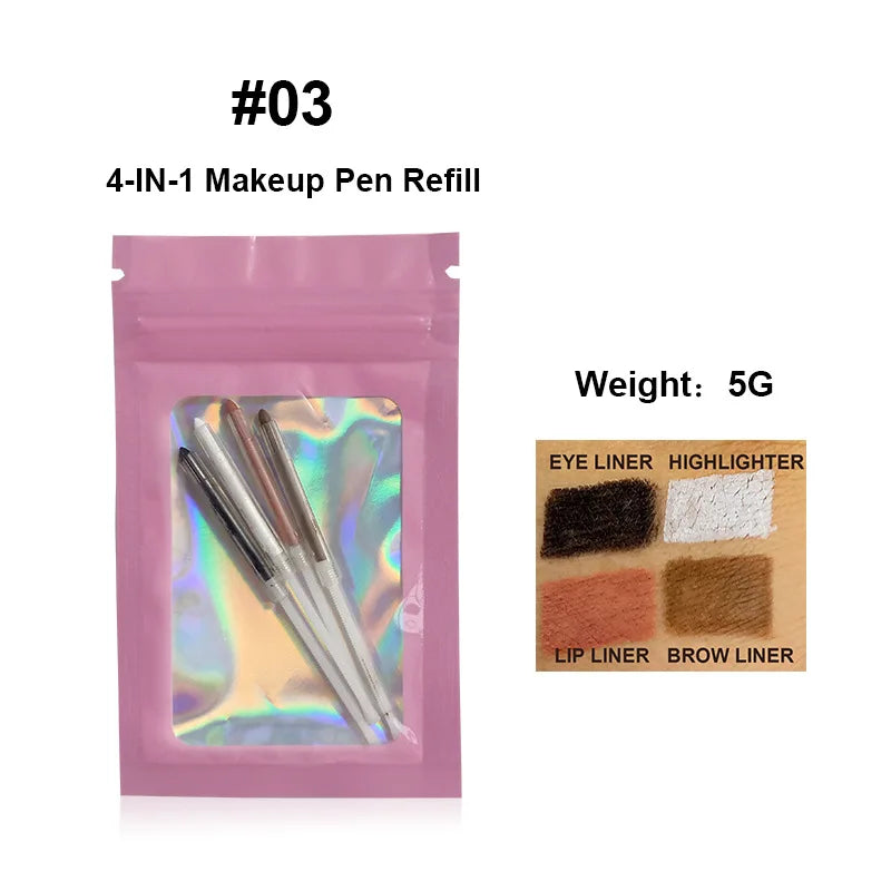Crayon à sourcils 4 en 1, eye-liner, waterproof, longue tenue.