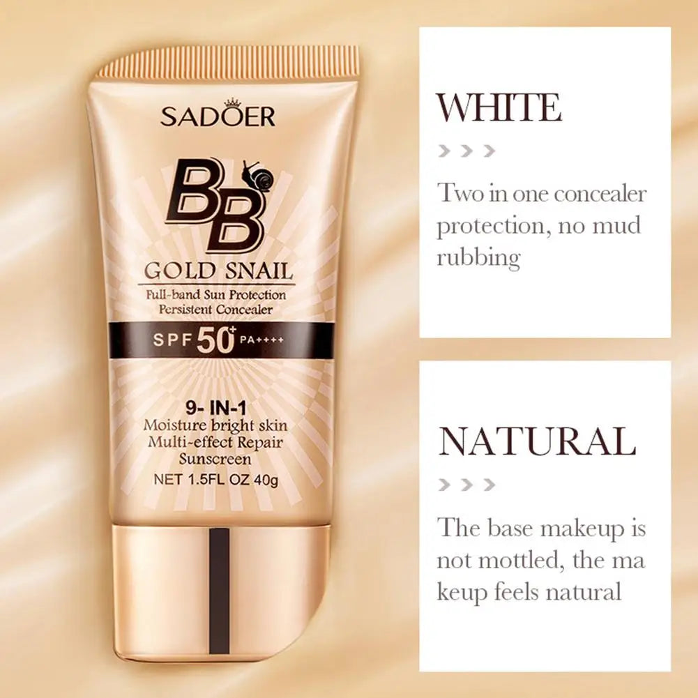 Fond de teint liquide BB crème mat SADOER, non gras, waterproof.