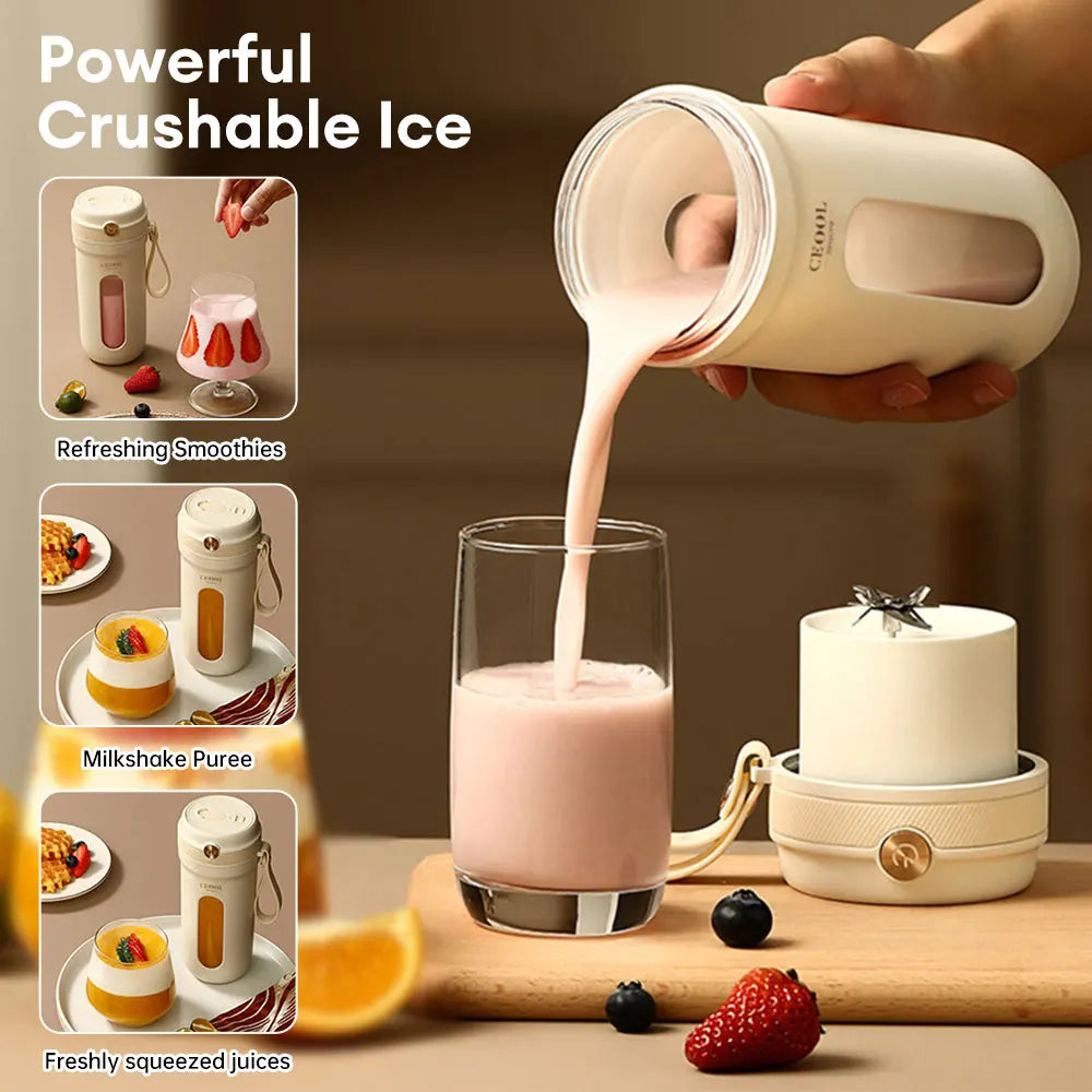 cette tasse rechargeable de 350ml vous permet de créer des boissons saines et délicieuses en quelques secondes. Idéal pour les voyages et les pique-niques