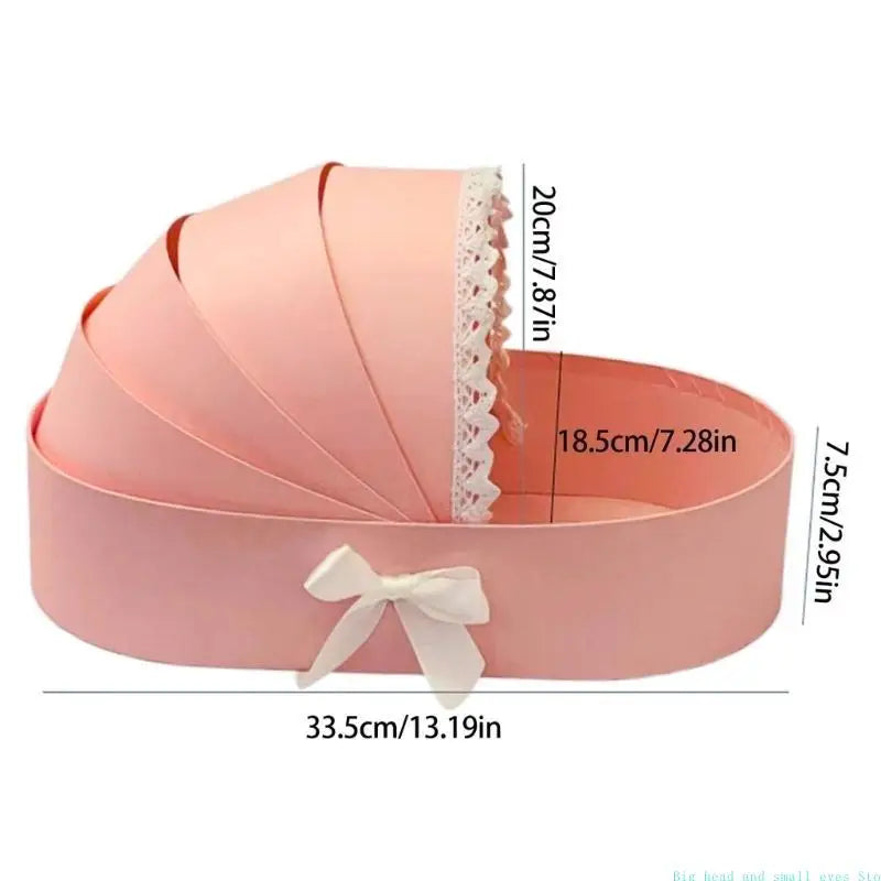 Coffret cadeau unique en forme de berceau, réutilisable, idéal pour baby shower