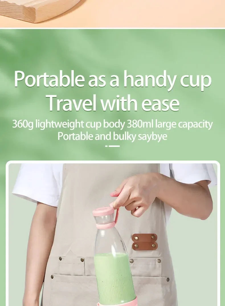 Presse-agrumes électrique Tasse 6 lames Mélangeur Milkshake Machine USB Portable Fruit Milk Mixing Tool Mini Fresh Juice Blender