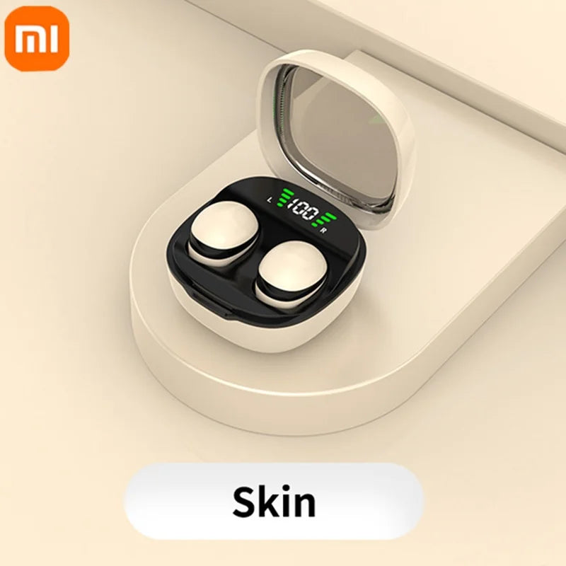 Xiaomi Mini sans fil Bluetooth 5.3 Casque Petits écouteurs Sommeil Travail Musique Sports Invisible HD HIFI Basse Qualité sonore Écouteurs