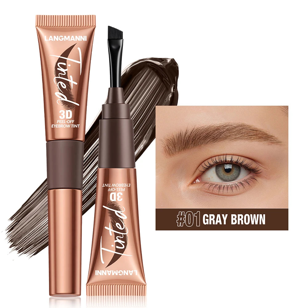 Gel de teinture pour sourcils 3 couleurs, imperméable, longue tenue, naturel, amovible, sans bavures, tatouage, maquillage.