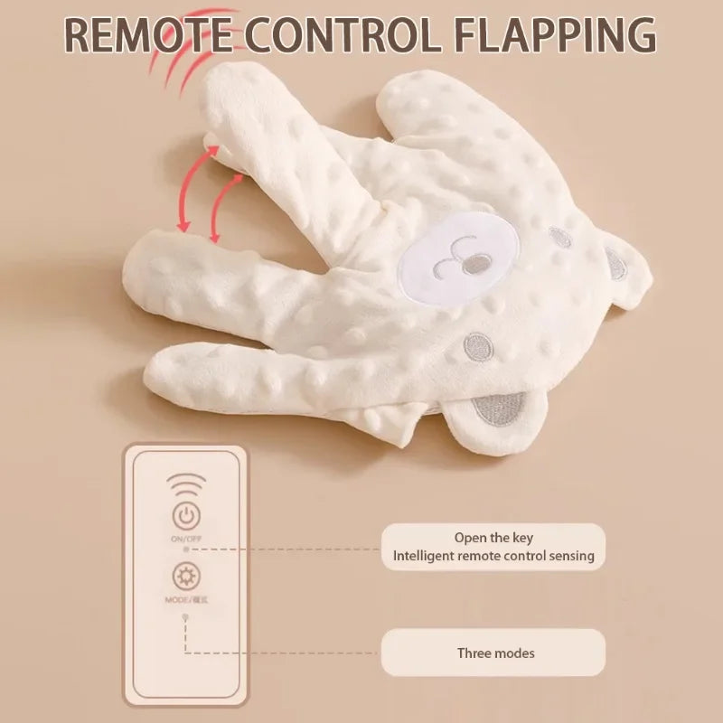 Cartoon Bear Baby Sleep Aid Newborn Soothing Pillow Comforting Hand Detachable with Remote for Comfortable Newborns Sleeping