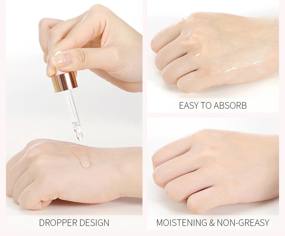 LAIKOU Sakura Face Essence Sérum anti-rides Rétrécir les pores Anti-âge Hydratant Soins de la peau sèche 17ml