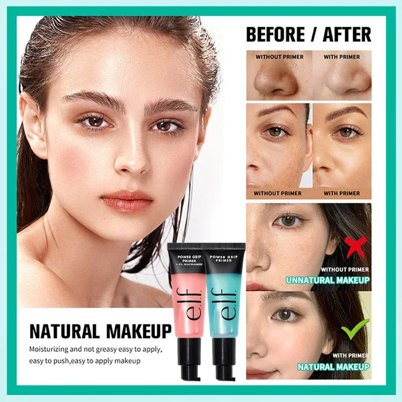 24 ml d'apprêt de maquillage en gel de base de maquillage hautement hydratant pour la peau sèche Rafraîchissant Facile à absorber Pas de poudre Stuck Maquillage naturel