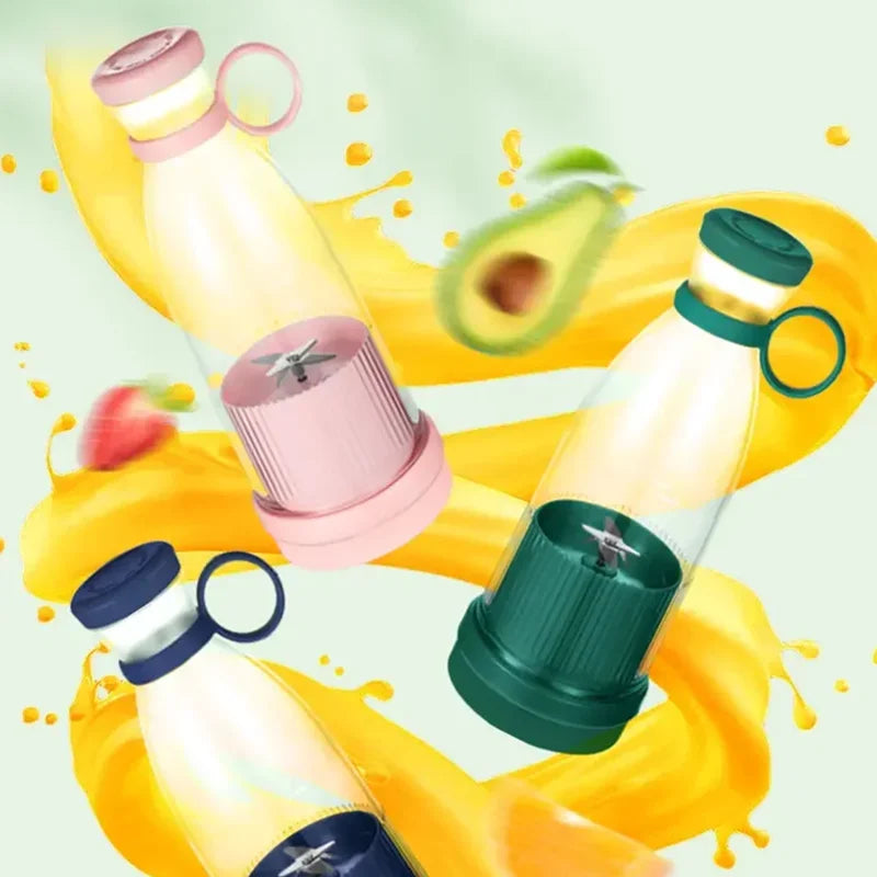 Presse-agrumes électrique Tasse 6 lames Mélangeur Milkshake Machine USB Portable Fruit Milk Mixing Tool Mini Fresh Juice Blender