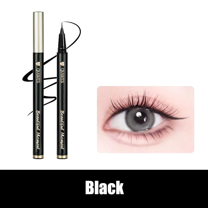 Eyeliner liquide ultra-fin Imperméable Paillettes Matte Black Shiny Eyeliner Lying Silkworm Pen Eye Beauty Party Makeup Tools