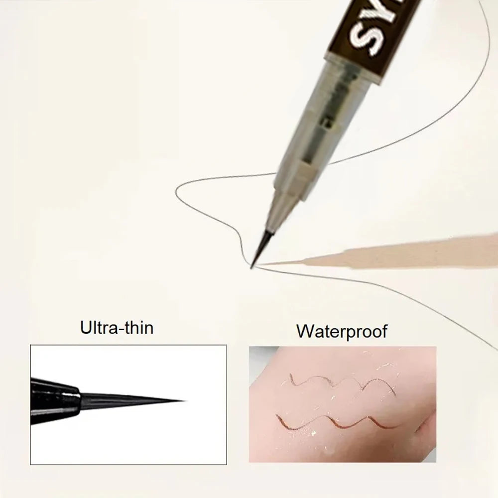 Stylo à sourcils ultra fin de 0,008 mm, longue durée, résistant aux taches, imperméable, haute pigmentation.