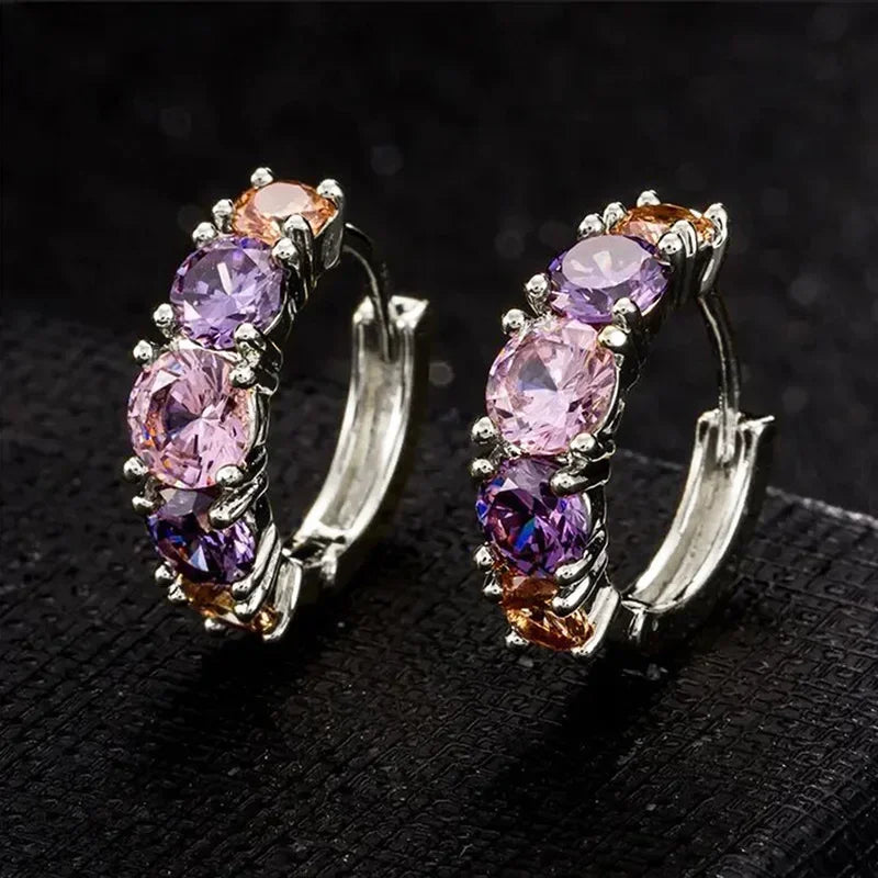 Boucles d'Oreilles en Cristal Drainage Lymphatique