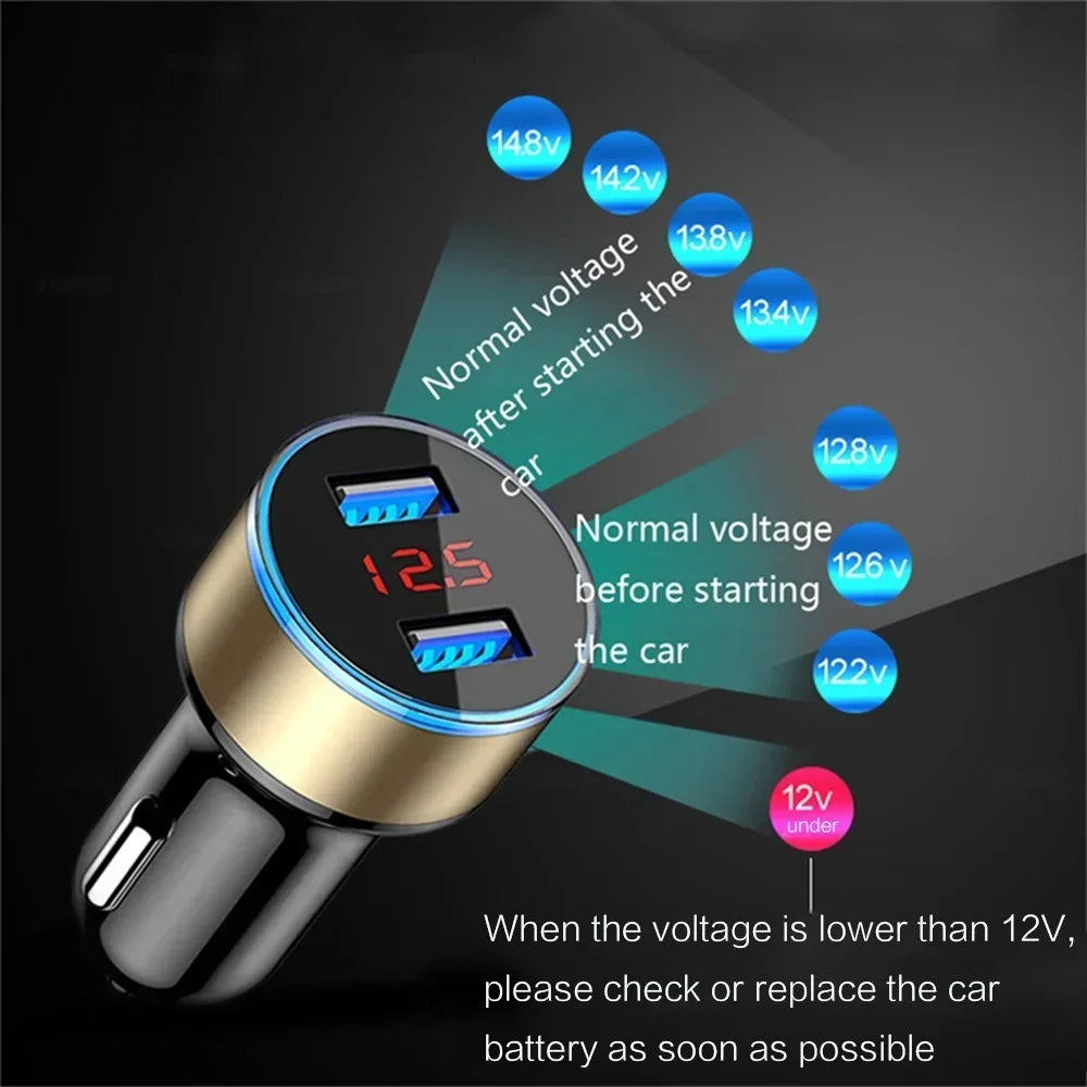 Chargeur de voiture rétractable 4 en 1 Chargeur de voiture à charge rapide avec câble USB de type C et 2 ports de charge de type C, chargeur de voiture universel