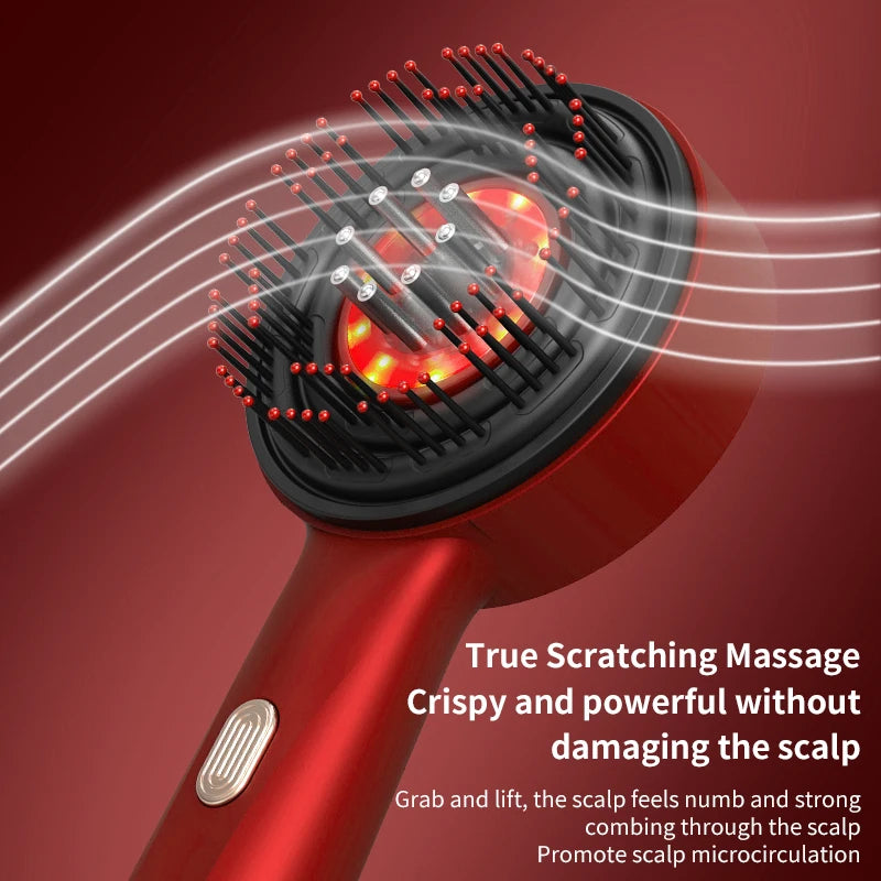 Brosse de massage à vibration électrique, portable, Applicateur liquide Masseur de cuir chevelu et Croissance des cheveux.