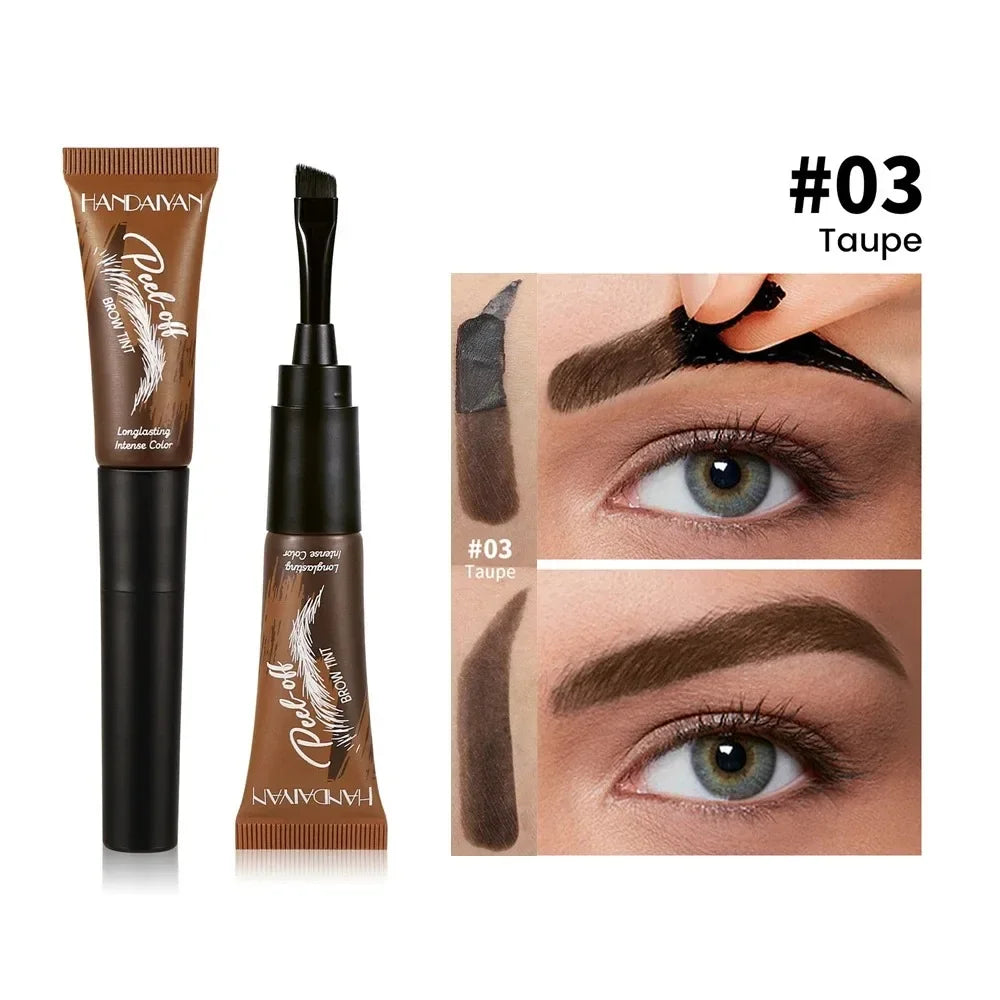 Gel de teinture pour sourcils 3 couleurs, imperméable, longue tenue, naturel, amovible, sans bavures, tatouage, maquillage.