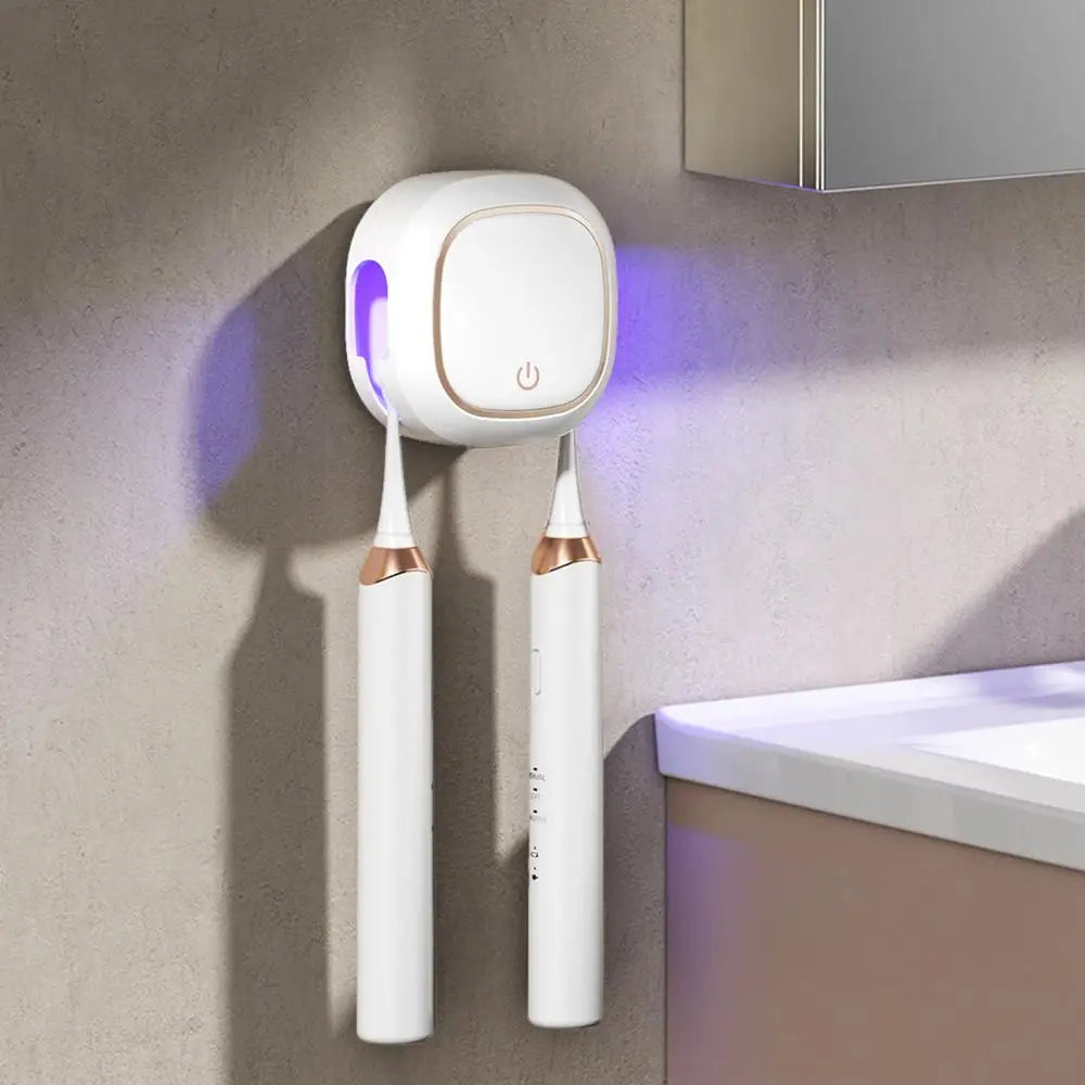 Porte-brosse à dents désinfectant Nettoyant électrique Machine de couverture UV portable électrique pour la maison Camping Voiture École
