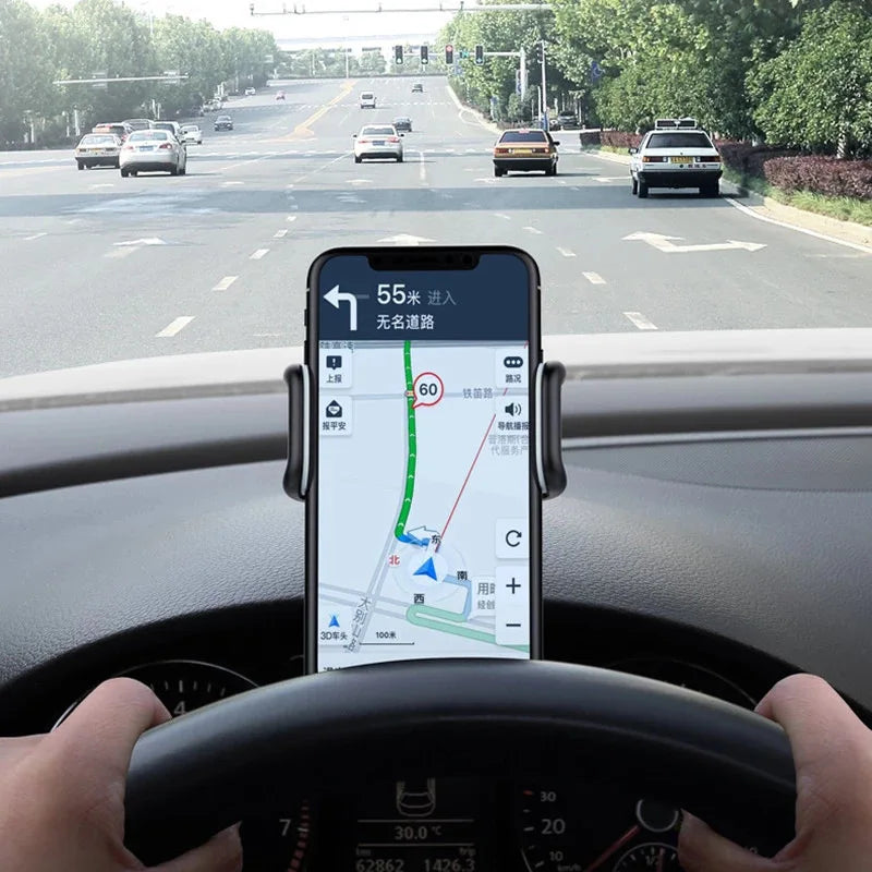 Support de téléphone de voiture rotatif 360 universels pour téléphone portable, tableau de bord de rack de voiture pour prise en main automatique