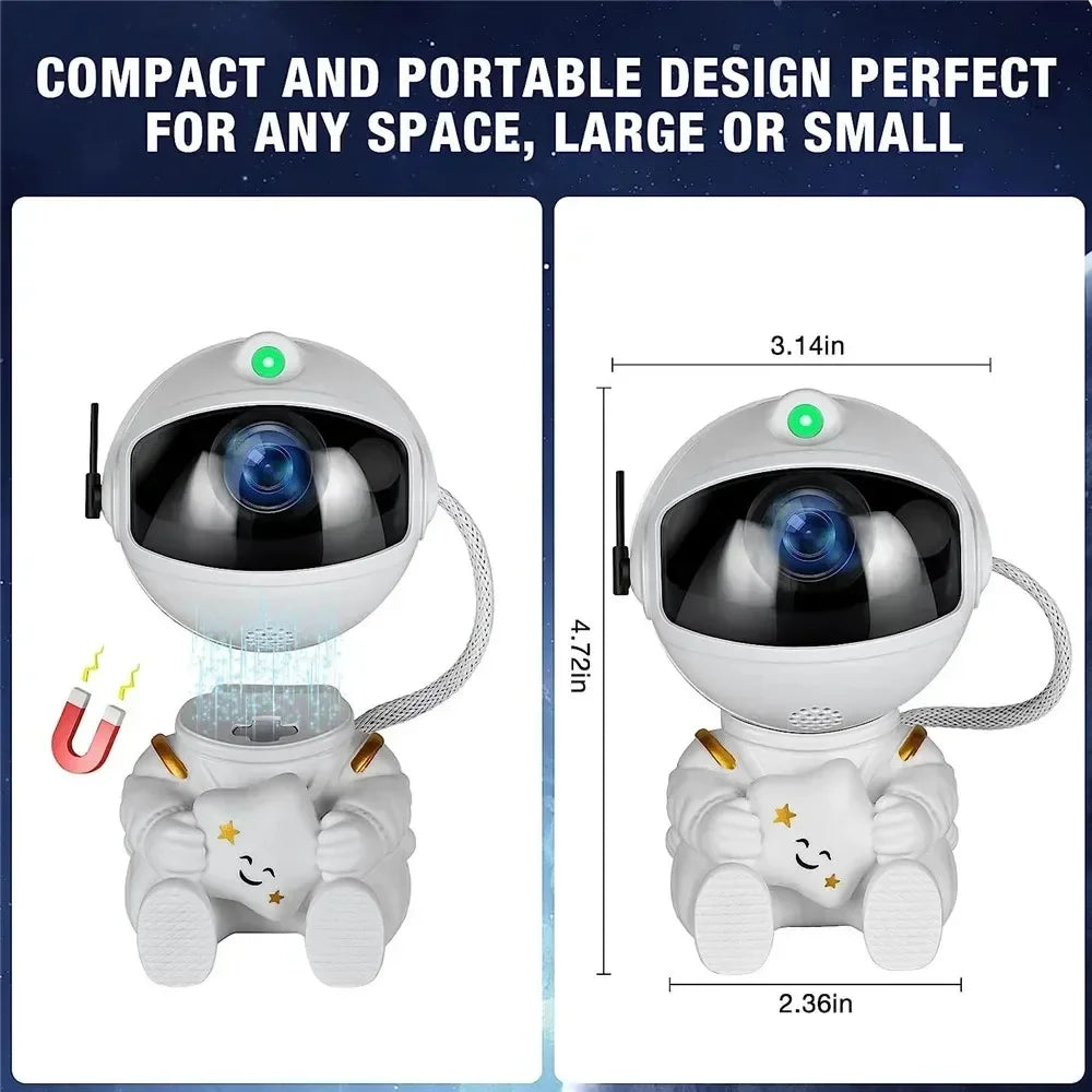 Projecteur d'étoiles Galaxy Night Light Astronaute Space Projector Starry Nebula Ceiling LED Lamp for Bedroom Home Decorative kids gift