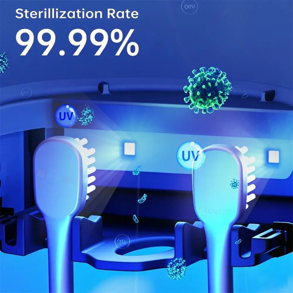 Stérilisateur de brosse à dents UV rechargeable Étui de stérilisateur de brosse à dents électrique Porte-brosse à dents Désinfection