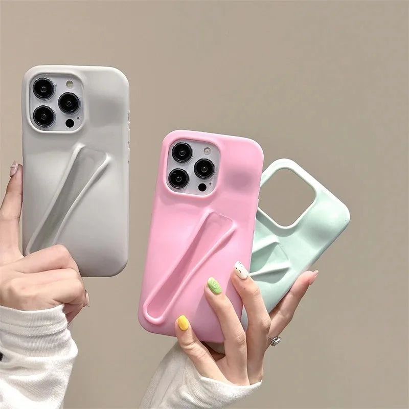 Coque de téléphone en silicone souple avec rouge à lèvres pour iPhone 16, 15, 14 Pro Max, X, XS, XR, 13, 12, Mini, 11, 6, 7, 8 Plus