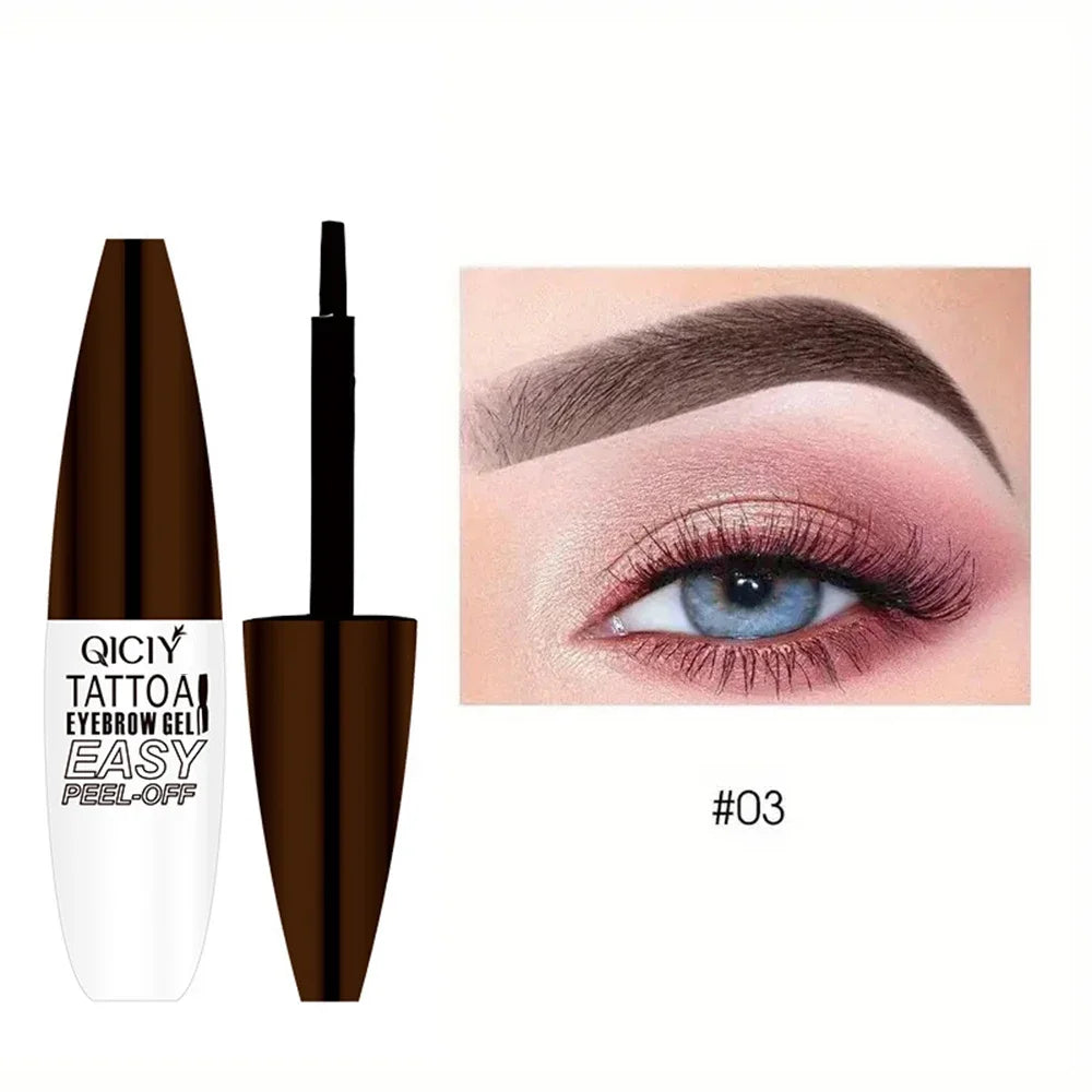 Tatouage d’une durée de 3 jours, types de crème de gel pour sourcils faciles à décoller, cosmétiques imperméables résistants à la transpiration, résistants à la transpiration, longue durée