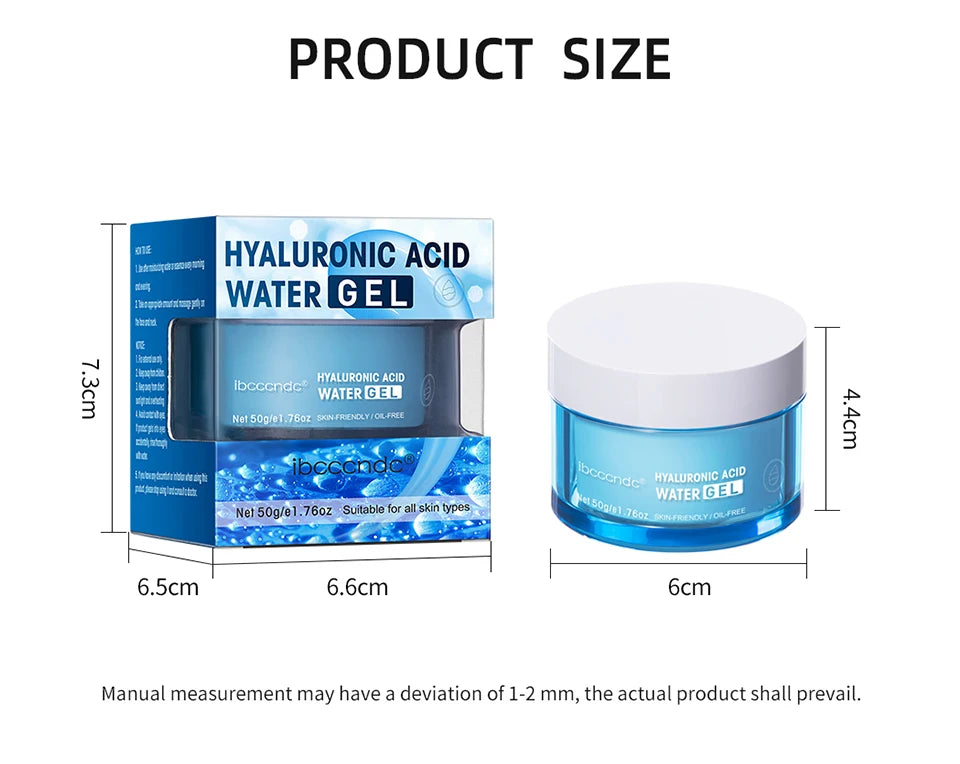 Crème en gel à l'acide hyaluronique Hydratant pour le visage hydratant pour hydrater et lisser la peau extra-sèche Nourrir améliorer le grains de peau