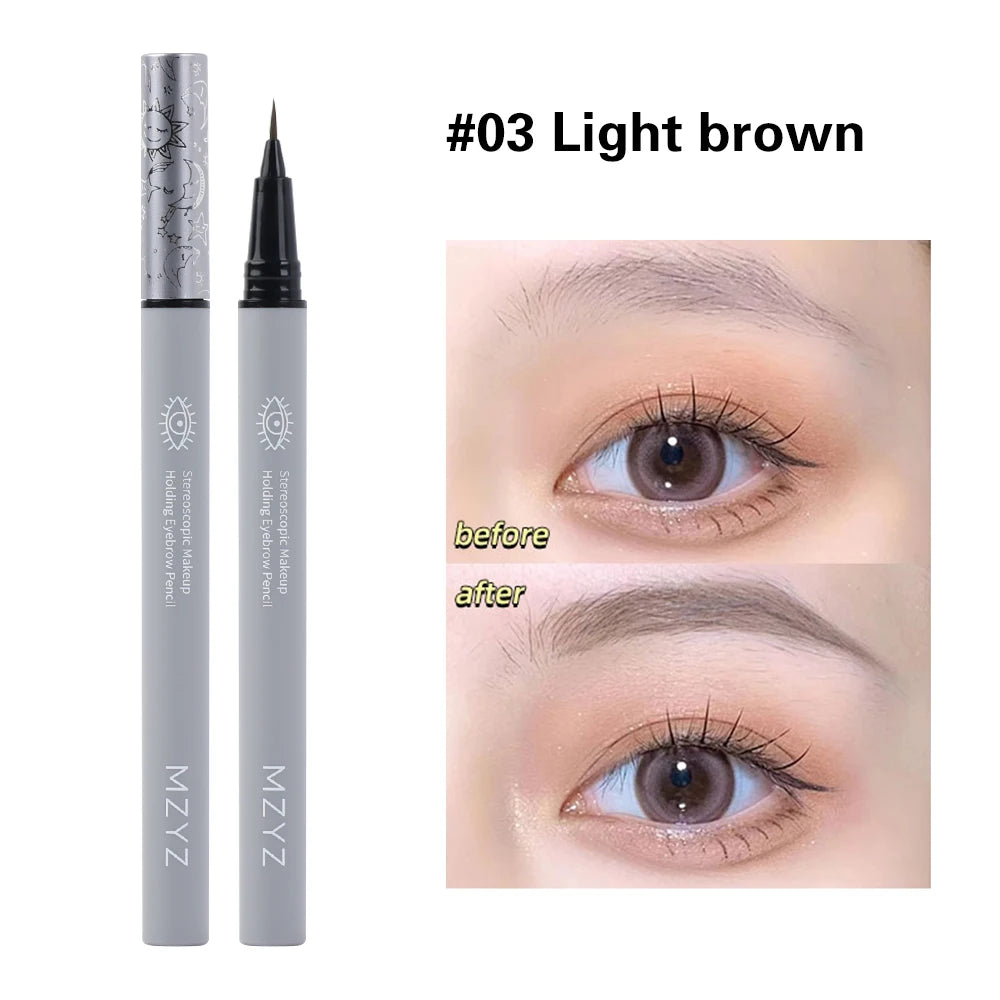 Ultra-fine Eyebrow Pencil Outline Shadow Lying Silkworm Eyeliner Waterproof Non-smudge Lasting Colourfast Liquid Eyebrow Pencil