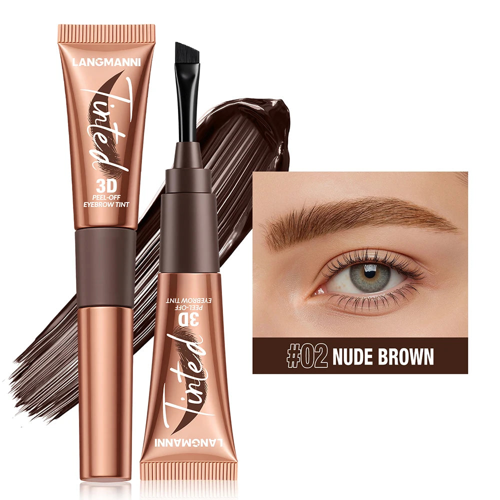 Gel de teinture pour sourcils 3 couleurs, imperméable, longue tenue, naturel, amovible, sans bavures, tatouage, maquillage.