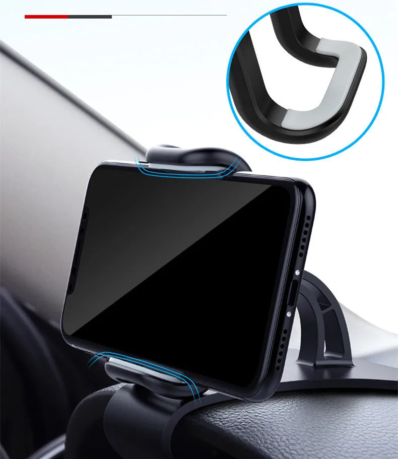 Support de téléphone de voiture rotatif 360 universels pour téléphone portable, tableau de bord de rack de voiture pour prise en main automatique