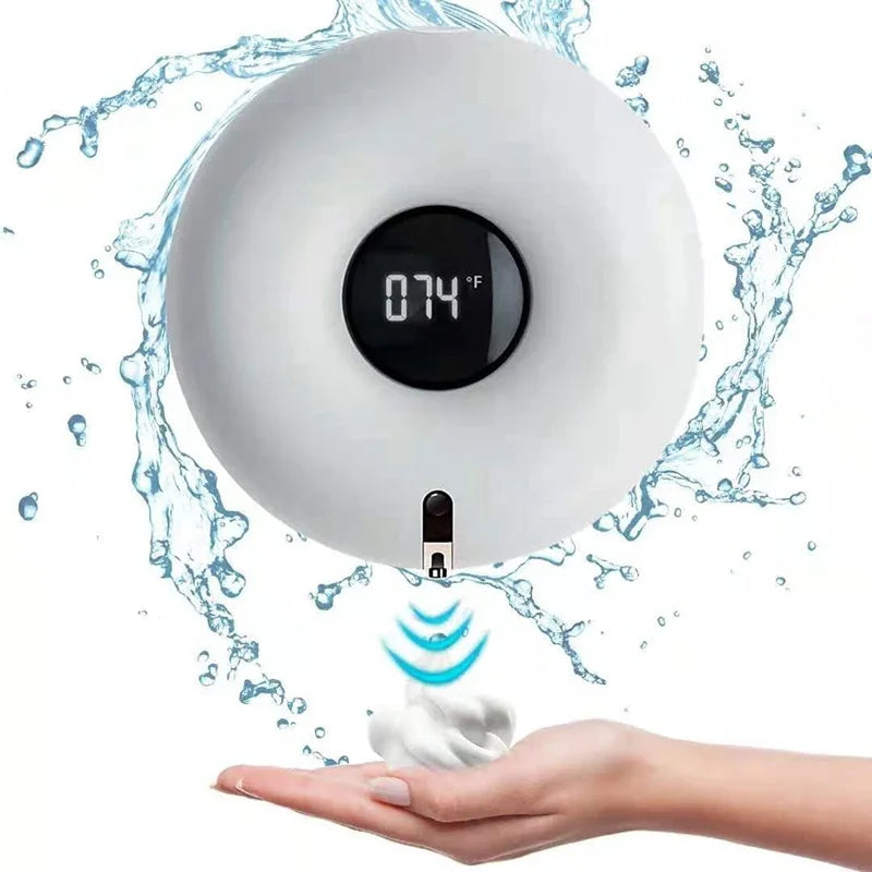 Distributeur de savon mural 280ml Distributeur de savon à mousse liquide automatique sans contact Désinfectant pour les mains Salle de bain Accessoires pour la maison