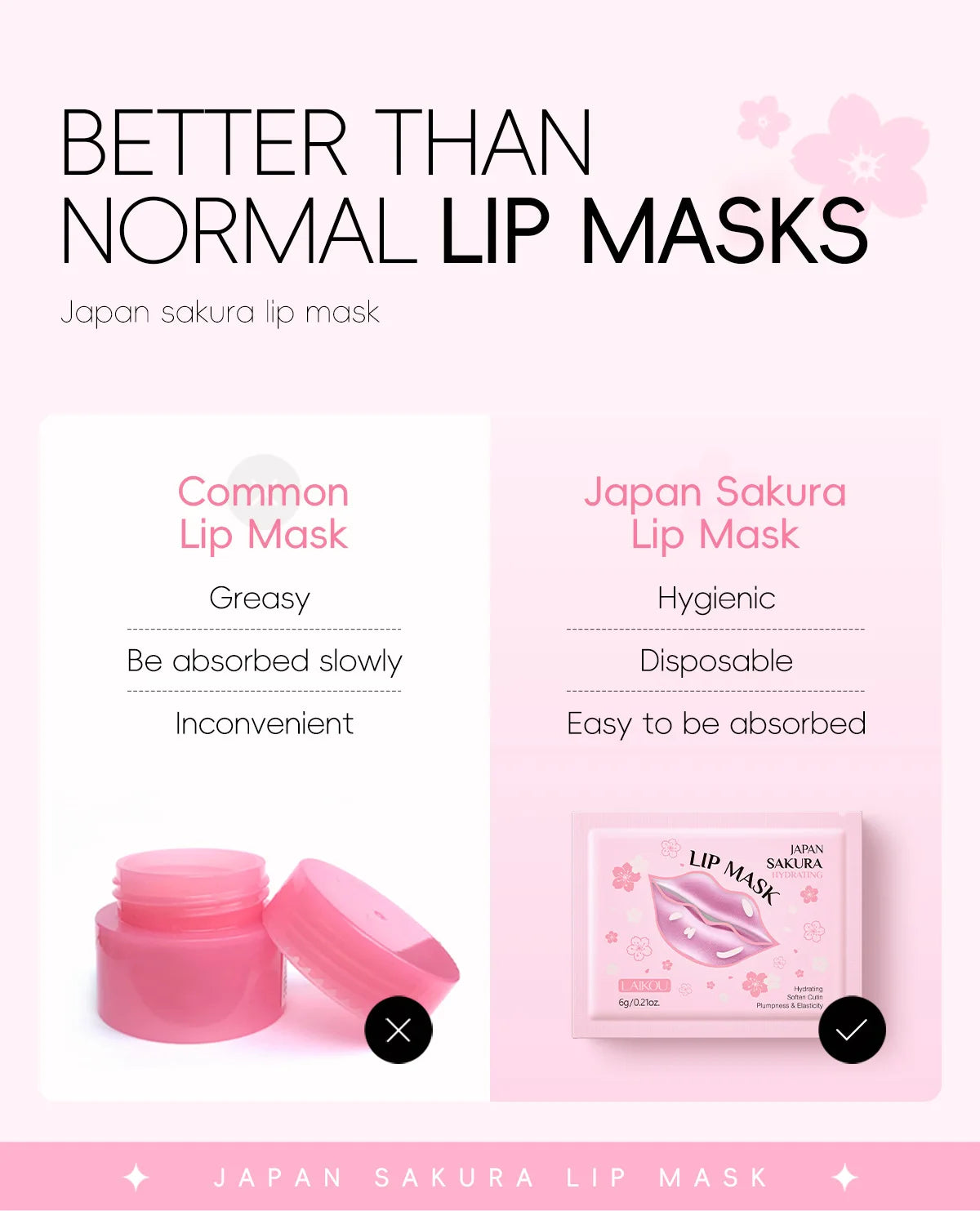 Masque pour les lèvres LAIKOU Sakura 6 g Hydratant