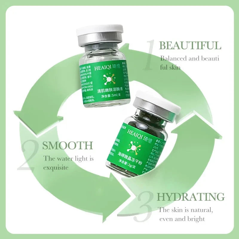 Kit de peeling blanchissant aux algues, masque naturel aux extraits de plantes.