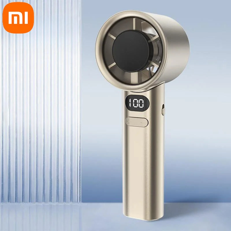 Ventilateur portable Xiaomi 120 vitesses Mini ventilateur sans lame Ventilateurs personnels rechargeables à grande vitesse USB Ventilateur électrique