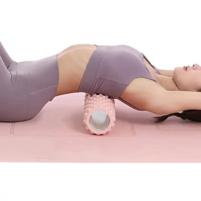Rouleaux en mousse pour massage musculaire 30CM - Rouleau en mousse dorsale HAUTE densité pour le soulagement des maux de dos et la récupération musculaire dans les jambes et les bras