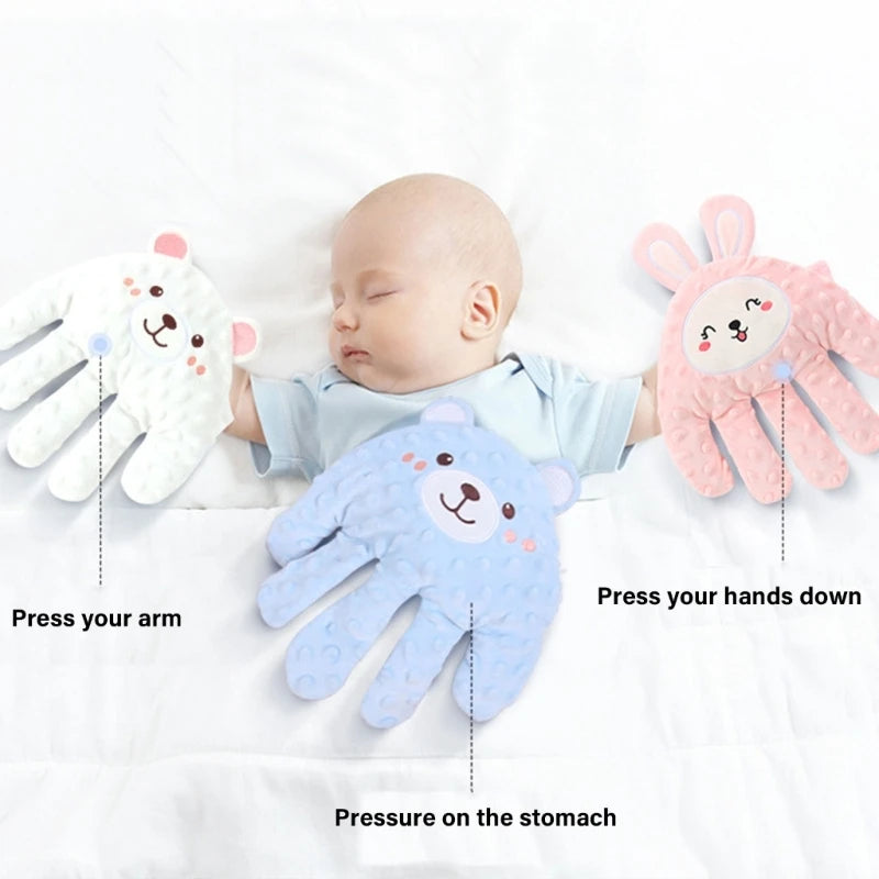 Calming Hand Pillow for Toddler Remote Controlled Sleep Aid with Gentle Vibrations, Soft Comfortable Soothing Pillow