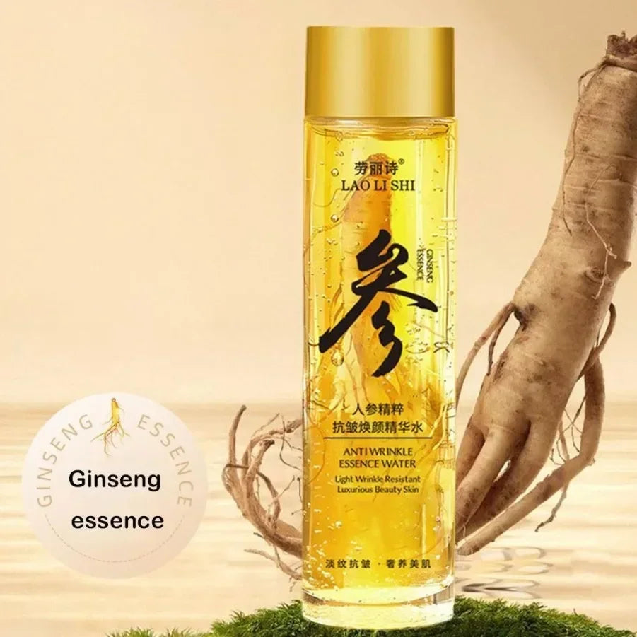 Gold Ginseng Face Essence Polypeptide Lightning Moisture Smoothing Facial Serum pour les soins de la peau 120ml/30ml Ginseng Toner