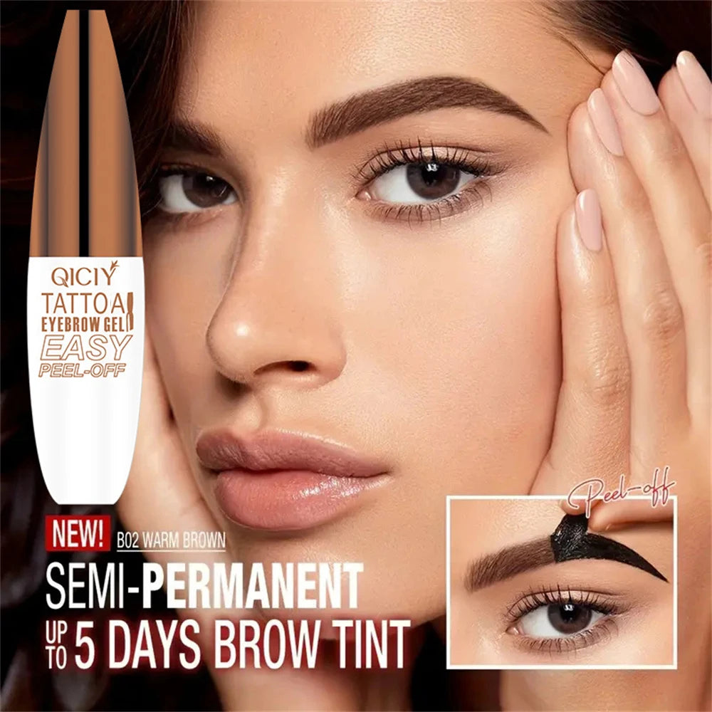 Tatouage d’une durée de 3 jours, types de crème de gel pour sourcils faciles à décoller, cosmétiques imperméables résistants à la transpiration, résistants à la transpiration, longue durée