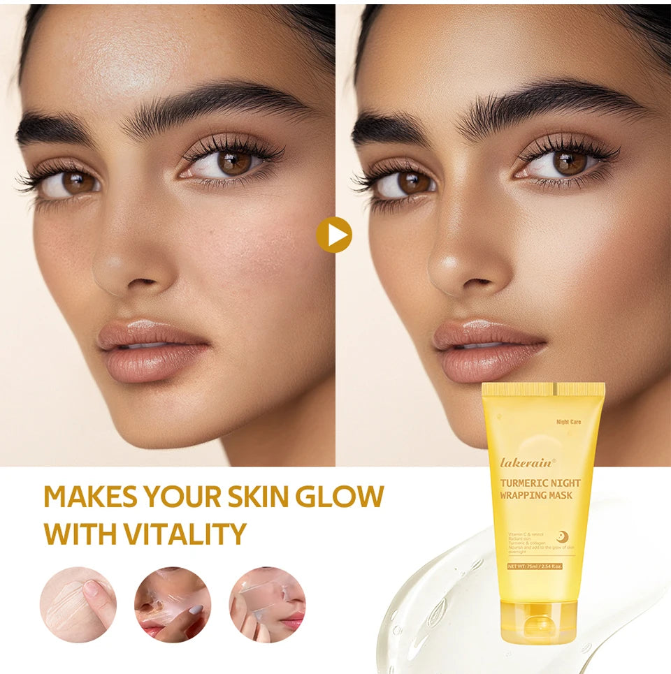 Crème de collagène Masque facial de nuit au collagène hydrolysé.