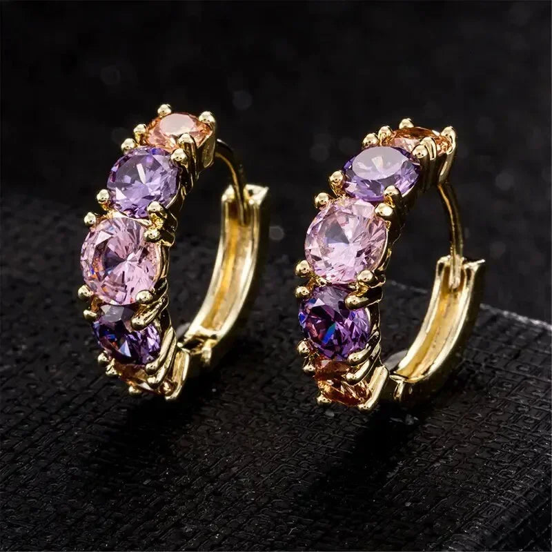 Boucles d'Oreilles en Cristal Drainage Lymphatique