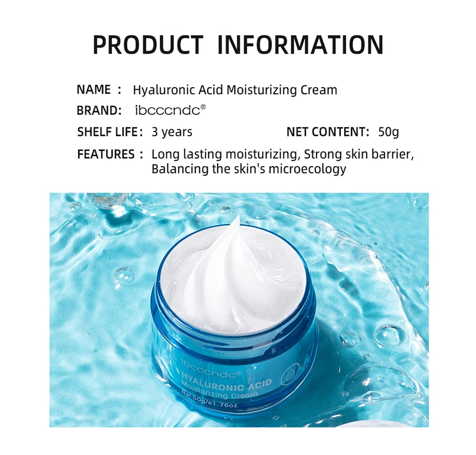 Crème en gel à l'acide hyaluronique Hydratant pour le visage hydratant pour hydrater et lisser la peau extra-sèche Nourrir améliorer le grains de peau