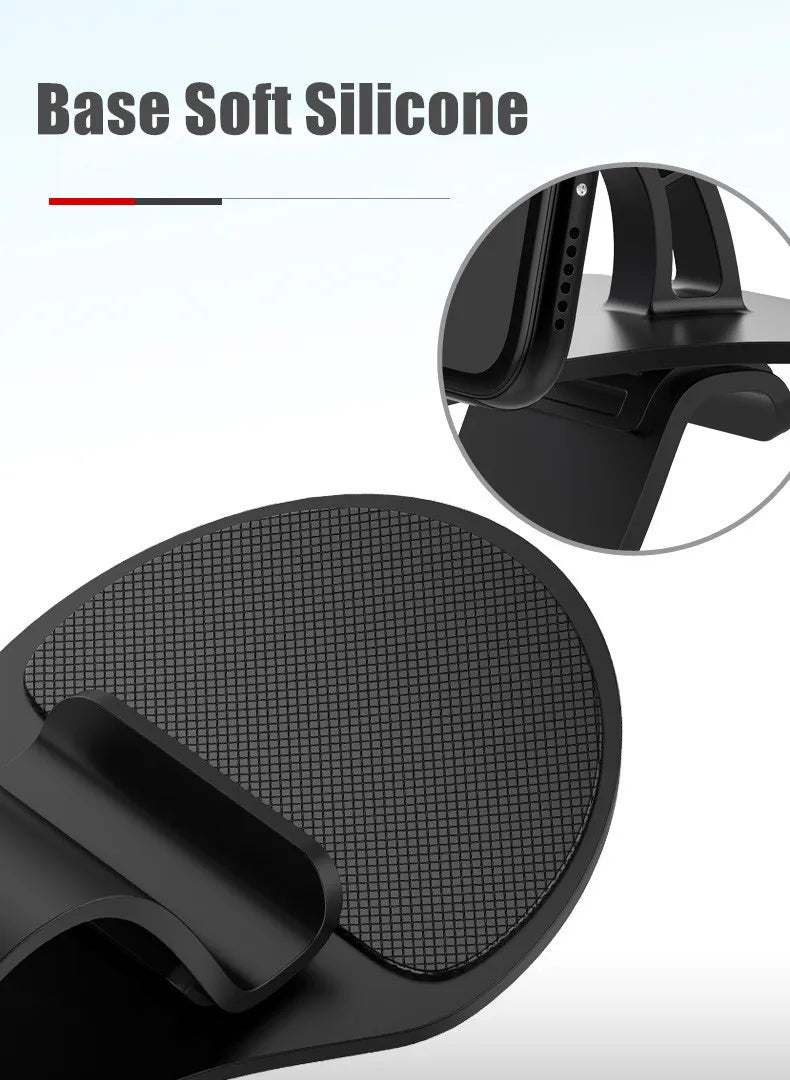 Support de téléphone de voiture rotatif 360 universels pour téléphone portable, tableau de bord de rack de voiture pour prise en main automatique