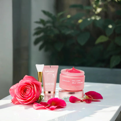 Masque de Nuit au Collagène – Crème Hydratante & Raffermissante