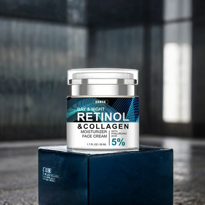 Rétinol Crème pour le visage anti-âge Hydratant Dérivant Collagène Crèmes à l’acide hyaluronique Soins de la peau 50ML
