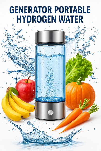 Bouteille d’Eau Hydrogénée Électrolytique de Luxe 380 ml