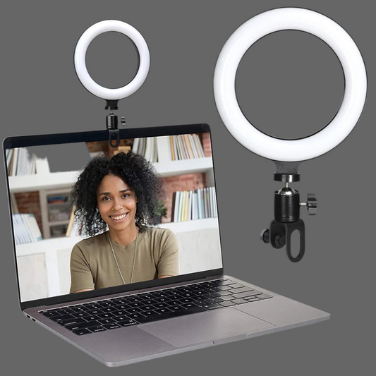 6,3 pouces LED Ring Lights Round Lamp Selfie Live Streaming USB Desktop Clip pour Youtube Macbook PC Ordinateur portable Tiktok Stream